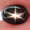 1.70 Ct. Natural Black Star Sapphire 6 Rays Oval Cabochon Gemstone