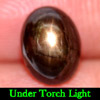 2.35 Ct. Natural Black Star Sapphire 6 Rays Oval Cabochon