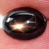 1.70 Ct. Oval Cabochon Natural Black Star Sapphire 6 Rays Gemstone