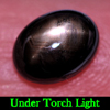 Alluring Gemstone 2.16 Ct. Natural Black Star Sapphire 6 Rays Oval Cabochon