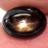 Alluring Gemstone 2.10 Ct. Natural Black Star Sapphire 6 Rays Oval Cabochon