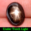 Good Color 1.86 Ct. Natural Gem Black Star Sapphire 6 Rays Oval Cabochon