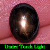 Natural Gem 1.96 Ct. Oval Cabochon Black Star Sapphire 6 Rays Thailand