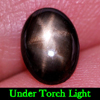Attractive Gemstone 1.10 Ct. Natural Black Star Sapphire 6 Rays Oval Cabochon