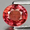 Orangish Red Songea Sapphire 1.10 Ct. VVS Oval Shape Natural Gemstone Tanzania