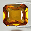 Yellow Sapphire Certified 3.42 Ct. Clean Octagon 8.59 x 9.78 Mm Natural Thailand