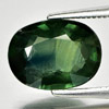 Green Sapphire 3.45 Ct. Oval Shape 10.6 x 8 Mm. Natural Gemstone Thailand