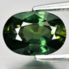 Green Sapphire 1.73 Ct. VVS Oval 8.2 x 5.8 Mm. Natural Gemstone Heated Only