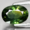 Green Sapphire 1.24 Ct. VVS Oval Shape 7.7 x 5.4 Mm. Natural Gemstone Thailand