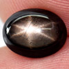 2.36 Ct. Oval Cabochon Natural Gemstone Black Star Sapphire 6 Rays