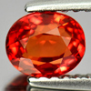Orangish Red Sapphire 1.04 Ct. Clean Oval 5.9 x 4.9 Mm Natural Gemstone Tanzania