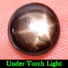 1.74 Ct. Oval Cabochon Natural Gemstone Black Star Sapphire 6 Rays