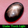 Natural Gem 1.09 Ct. Oval Cabochon Black Star Sapphire 6 Rays From Thailand Natural Gem 1.09 Ct. Oval Cabochon Black Star Sapphire 6 Rays From Thailand
