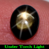 1.89 Ct. Alluring Oval Cab Natural Gemstone Black Star Sapphire 6 Rays