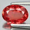 Certified 1.28 Ct. Oval Shape Natural Gem Orange Songea Sapphire Tanzania