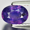 Purple Sapphire 1.33 Ct. Certified Oval 5.05 x 7.02 Mm. Natural Gem Unheated