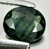 0.73 Ct. Oval Shape Natural Gem Bluish Green Sapphire Thailand