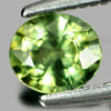 0.54 Ct. Oval Shape 5.2 x 4.5 Mm. Natural Gemstone Green Sapphire From Thailand