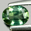 0.57 Ct. Oval Shape 5.6 x 4.2 Mm.Natural Gemstone Bluish Green Sapphire Thailand