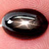 Black Star Sapphire 6 Rays 4.03 Ct. Oval Cabochon 10.5 x 7 Mm. Natural Gemstone Black Star Sapphire 6 Rays 4.03 Ct. Oval Cabochon 10.5 x 7 Mm. Natural Gemstone