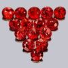 1.44 Ct. 15 Pcs. Round Diamond Cut Natural Gemstone Orangish Red Songea Sapphire 1.44 Ct. 15 Pcs. Round Diamond Cut Natural Gemstone Orangish Red Songea Sapphire