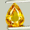 Yellow Sapphire 0.97 Ct. VS Pear Shape 7.1 x 5.5 Mm. Natural Gemstone Ceylon