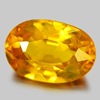 Yellow Sapphire 1.25 Ct. Oval Shape 7.6 x 5.2 x 3.5 Mm. Natural Gem Thailand