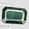 Natural Gem 0.66 Ct. Octagon Shape Bluish Green Sapphire From Thailand Natural Gem 0.66 Ct. Octagon Shape Bluish Green Sapphire From Thailand