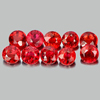 Red Songea Sapphire 1.61 Ct. 10 Pcs. Round Shape 3 Mm. Natural Gems Tanzania