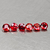 Natural Red Sapphire 1.00 Ct. 6 Pcs. Round Shape 3.1 Mm. Gemstones From Tanzania