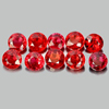 Red Sapphire 1.38 Ct. 10 Pcs. Round Size 2.9 Mm. Natural Gemstones Tanzania
