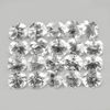1.14 Ct. 20 Pcs. Round Diamond Cut Natural Gems White Sapphire