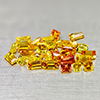 Natural Orange Yellow Sapphire 3.01 Ct. 31 Pcs Mixed Shape 3.2 x 2 Mm Gemstone
