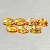 Natural Orange Yellow Songea Sapphire 1.86 Ct. 7 Pcs Oval Shape 4.9 Mm Gemstones