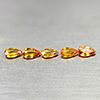 Natural Orange Yellow Songea Sapphire 1.00 Ct. 5 Pcs Pear Shape 4.9 Mm Gemstone