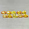 Natural Orange Yellow Songea Sapphire 2.30 Ct. 10 Pcs Pear Shape 5.1 Mm Gemstone