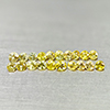 Natural Yellow Songea Sapphire 1.74 Ct. 20 Pcs Round Diamond Cut 2.7 Mm Gemstone