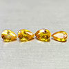 Natural Yellow Sapphire 2.31 Ct. 4 Pcs Pear Shape 6 x 4.2 Mm Gemstones