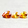 Natural Yellow Sapphire 1.86 Ct. 3 Pcs Pear Shape 6.4 x 5.7 x 3.2 Mm Gemstones
