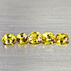 Natural Yellow Sapphire 2.09 Ct. 5 Pcs  Oval Shape 4.8 x 3.7 Mm Gemstones