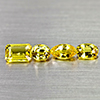 Natural Yellow Sapphire 1.60 Ct. 4 Pcs  Mixed Shape 5.7 Mm Gemstones