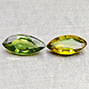 Natural Green Sapphire 1.07 Ct. 2 Pcs Marquise Shape 7.7 x 3.5 Mm Gemstones