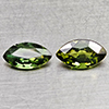 Natural Green Sapphire 0.87 Ct. 2 Pcs Marquise Shape 6.5 x 3.7 Mm Gemstones