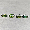Natural Green Sapphire 1.49 Ct. 4 Pcs Marquise Shape 6.9 x 3.2 Mm Gemstones