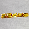 Natural Yellow Ceylon Sapphire 1.68 Ct. 5 Pcs Octagon Shape 4.7 x 3.2 Mm Gems