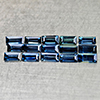 Natural Blue Sapphire 1.47 Ct. 15 Pcs Baguette Shape 3.6 x 1.7 Mm Gemstones