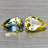 Natural Fancy Color Songea Sapphire 0.97 Ct. 2 Pcs Pear Shape 6.2 x 4 Mm Gems