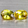 Natural Fancy Color Songea Sapphire 1.32 Ct. 2 Pcs Oval Shape 6.1 x 4.4 Mm Gems