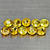 Natural Yellow Songea Sapphire 2.52 Ct. 10 Pcs Round Shape 3.8 Mm Gemstones