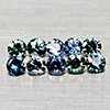 Natural Fancy Color Sapphire 1.02 Ct. 10 Pcs Round Diamand Cut 2.9 Mm Gemstones
